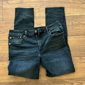 American Eagle Outfitters Black Airflex Straight Jeans Size 34 X 30